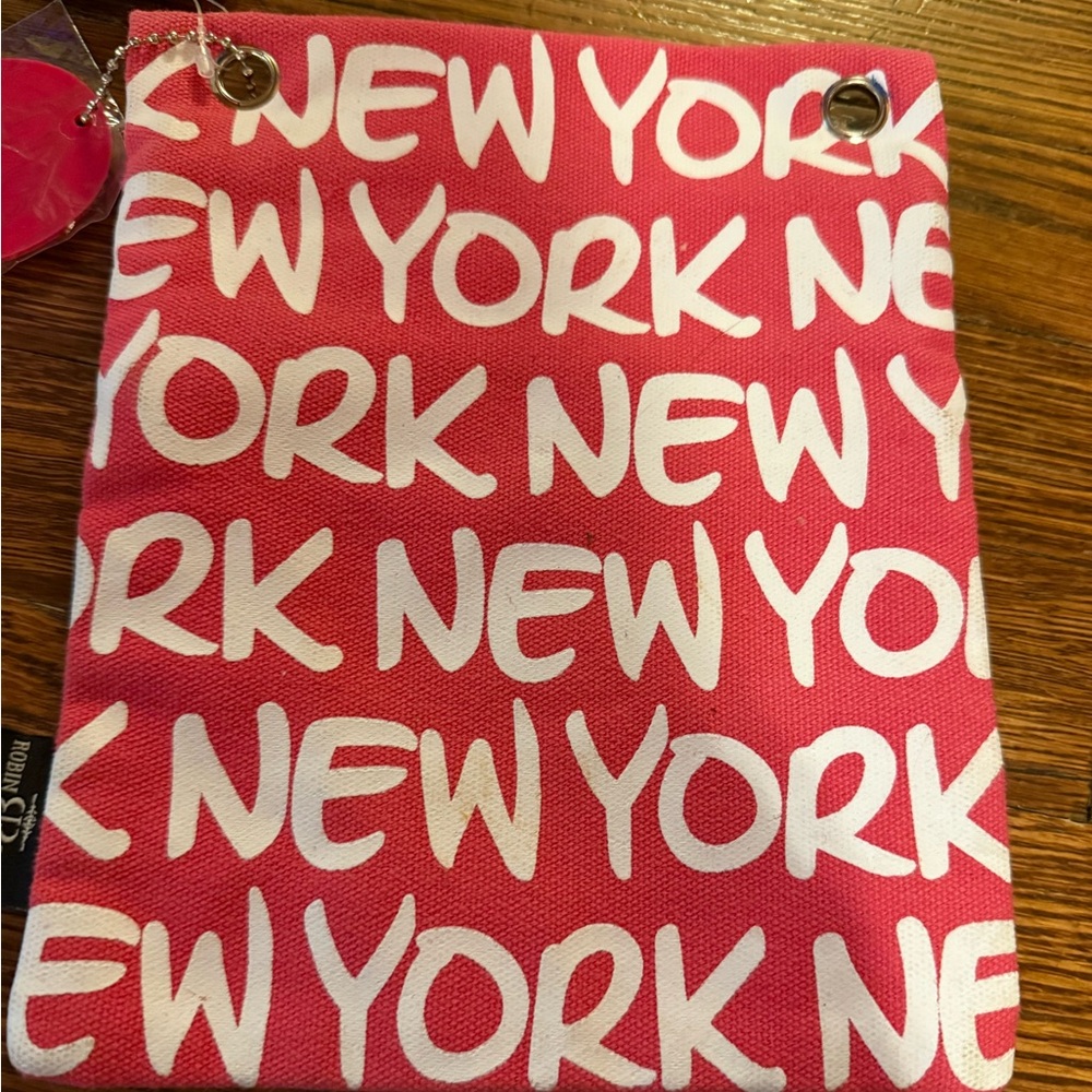 Robin Ruth, Red New York Canvas Pouch, NWT